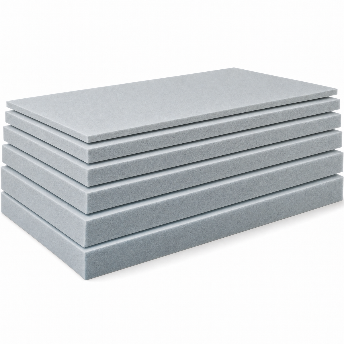Lastra Gommapiuma Standard 60 kg/m3 Extra Rigido – 200x100 cm Grigio